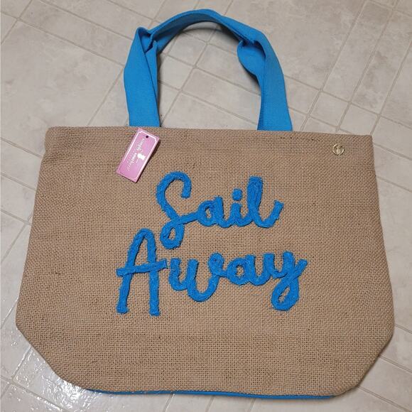 Simply Southern Beach Bag Tote Blue‎ - Picture 1 of 1
